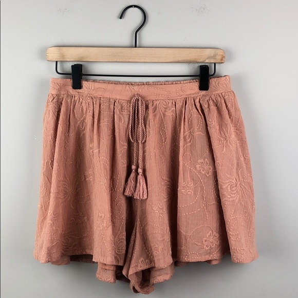 Astr Pants - ASTR Embroidered Shorts (Size Medium)